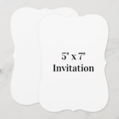 Einfache Markenwerbehalterung 5" x 7"  Einladung (Vorne/Hinten)
