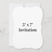 Einfache Markenwerbehalterung 5" x 7"  Einladung (Vorderseite)