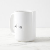 Einfache Markenwerbung 15 oz Klassisch Kaffeetasse (Vorderseite Links)