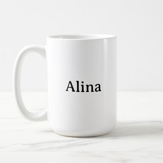 Einfache Markenwerbung 15 oz Klassisch Kaffeetasse (Links)