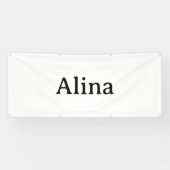 Einfache Markenwerbung 2,5' x 6' Outdoor Banner (Horizontal)