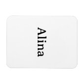Einfache Markenwerbung 3" x 4" Flexibles Foto Magnet (Horizontal)