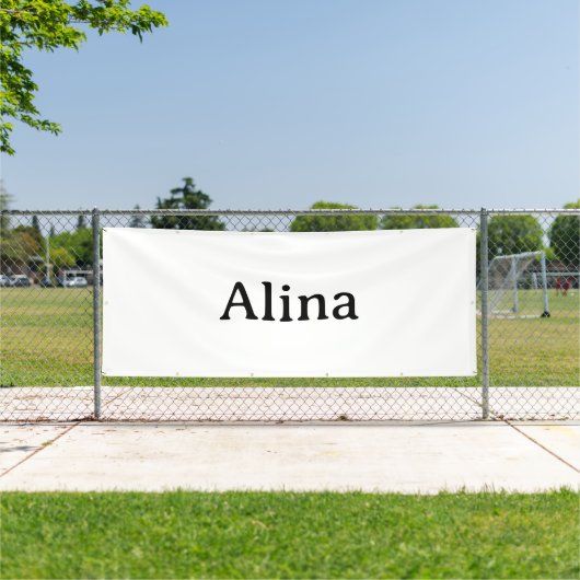 Einfache Markenwerbung 4' x 10' Outdoor Banner (InSitu)