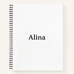 Einfache Markenwerbung 8,5" x 11" Deluxe-Spiralblo Notizblock