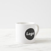 Einfache Markenwerbung für kundenspezifische Logos Espressotasse (Vorderseite Rechts)
