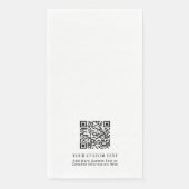 Einfache Markenwerbung für QR-Code Serviette (Vorderseite)