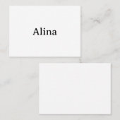 Einfache Markenwerbung im Quadratischen Format 8,9 Platzkarte (Vorne/Hinten)