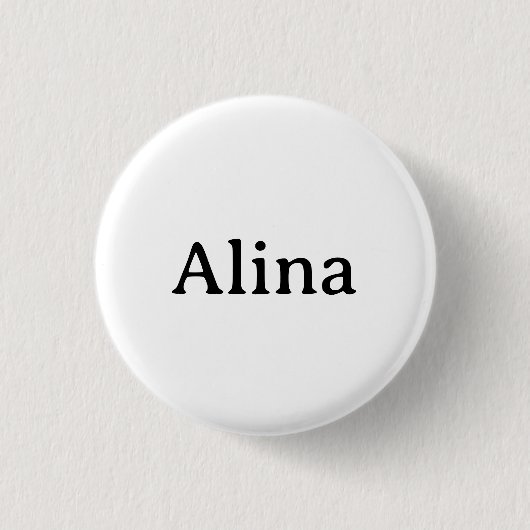 Einfache Markenwerbung Klein rund 1¼ Zoll Button (Vorderseite)