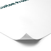 Einfache Markenwerbung Mattposter Poster (Ecke)