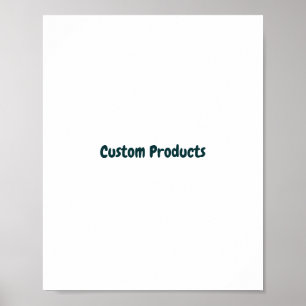 Einfache Markenwerbung Mattposter Poster