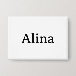 Einfache Markenwerbung Rechteck 8,9 cm x 6,4 cm Button