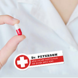 Einfache Markierung für den Namen der Krankenschwe Namensschild