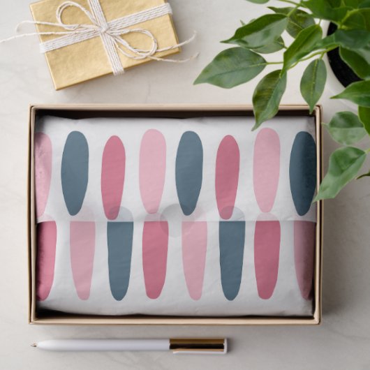 Einfache Markierungen Vva magenta Muster Seidenpapier (Geschenk)