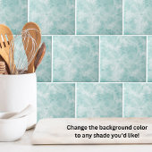 Einfache Marmor Aquamarin Blue Fliese