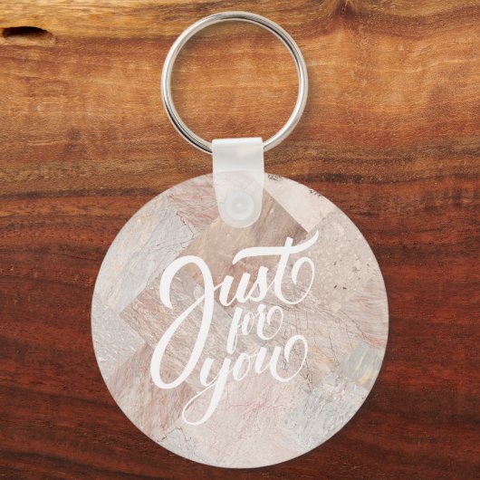 Einfache Marmor Schlüsselanhänger (Vorderseite)