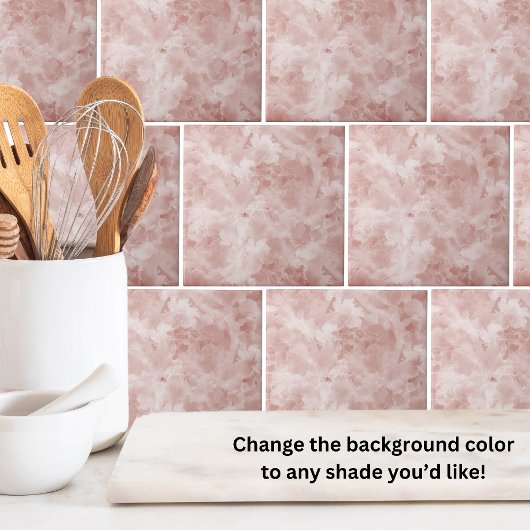 Einfache Marmor Terracotta Rosa Fliese