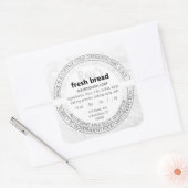 Einfache Marmorkennzeichnung - Hütte Quadratischer Aufkleber (Umschlag)