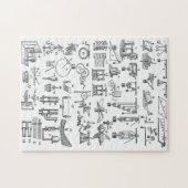 Einfache Maschinen ~ Mechanische und physikalische Puzzle (Horizontal)