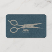 Einfache maskuline Friseur-Visitenkarte Visitenkarte (Vorderseite)