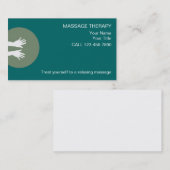 Einfache Massage-Visitenkarten Visitenkarte (Vorne/Hinten)