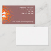 Einfache Massage-Visitenkarten Visitenkarte (Vorne/Hinten)