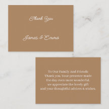 Einfache, maßgeschneiderte Braun Hochzeit Vielen D