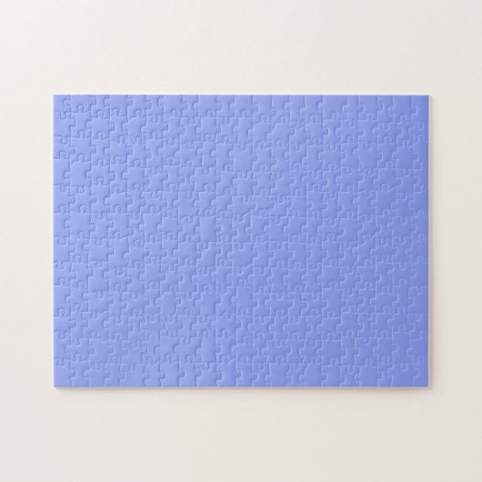 einfache Massivfarbe, individuell blau pastellfarb Puzzle (Horizontal)