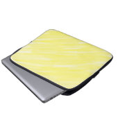 einfache Massivfarbe, kundengelb, pastellfarben un Laptopschutzhülle (Vorne Knopf)