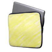 einfache Massivfarbe, kundengelb, pastellfarben un Laptopschutzhülle (Vorderseite Links)