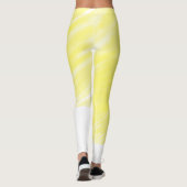 einfache Massivfarbe, kundengelb, pastellfarben un Leggings (Rückseite)