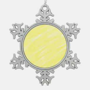 einfache Massivfarbe, kundengelb, pastellfarben un Schneeflocken Zinn-Ornament