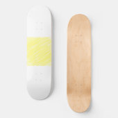 einfache Massivfarbe, kundengelb, pastellfarben un Skateboard (Vorderseite)