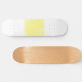 einfache Massivfarbe, kundengelb, pastellfarben un Skateboard (Horizontal)