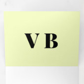 einfache Massivfarben, nach Maß angepasst Dreifach Gefaltete Urlaubskarte (Innen Erste Seite)