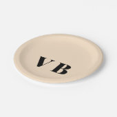 einfache Massivfarben, nach Maß angepasst Pappteller (Schrägansicht)