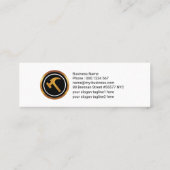 Einfache Mauersteine aus sauberem Ziegelstein Mini Visitenkarte (Rückseite)