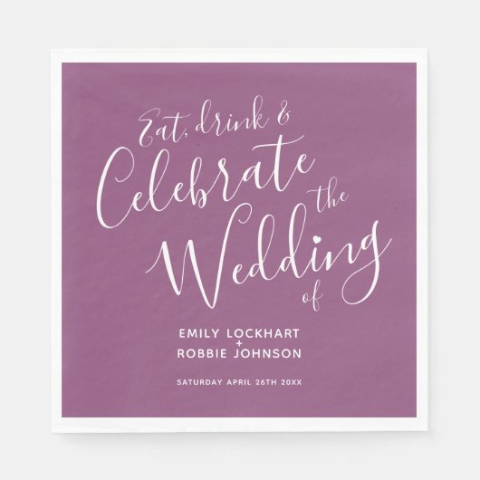 Einfache Maulbeere und weiße Servietten (Vorderseite)