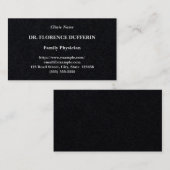 Einfache medizinische Berufliche Visitenkarte (Vorne/Hinten)