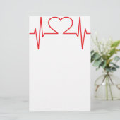 Einfache medizinische briefpapier (Stehend Vorderseite)