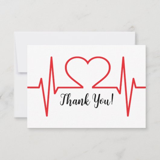Einfache medizinische dankeskarte (Vorderseite)