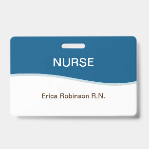 Einfache medizinische Nurse-Abzeichen Ausweis