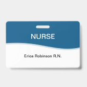 Einfache medizinische Nurse-Abzeichen Ausweis (Rückseite)