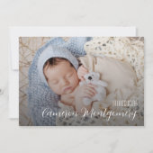 Einfache mehrfache Fotocollage Geburt Ankündigung (Vorderseite)