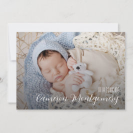 Einfache mehrfache Fotocollage Geburt Ankündigung