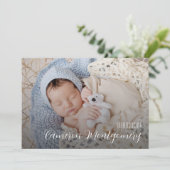 Einfache mehrfache Fotocollage Geburt Ankündigung (Stehend Vorderseite)