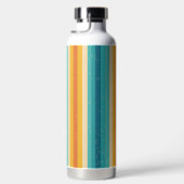Einfache mehrfarbige Retro-Streifen Trinkflasche (Rechts)