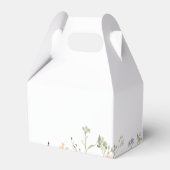 Einfache mehrfarbige Wildblume Hochzeit Geschenkschachtel (Rückseite)