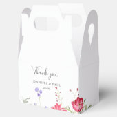 Einfache mehrfarbige Wildblume Hochzeit Geschenkschachtel (Geöffnet)