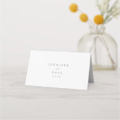 Einfache mehrfarbige Wildblume Hochzeiten Platzkar Platzkarte (Rückseite)