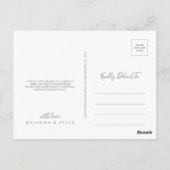 Einfache mehrfarbige Wildblume Vielen Dank Postkarte (Rückseite)